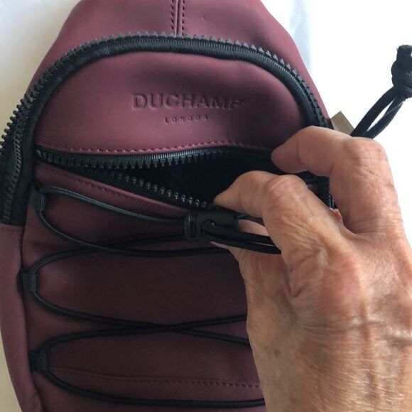 Duchamp London Mini Backpack NWT Burgundy - Picture 3 of 5